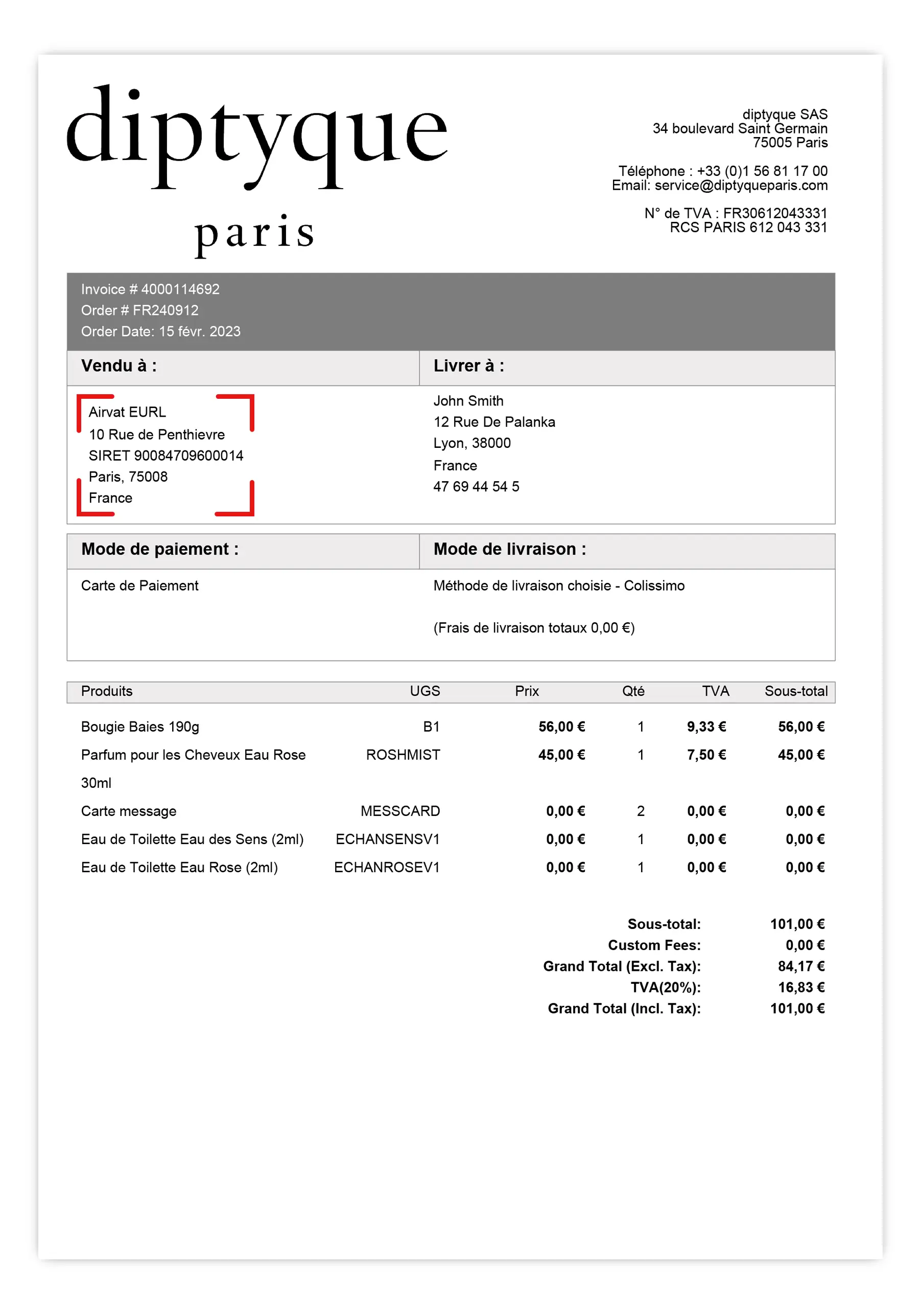 vat refund on online purchase in France